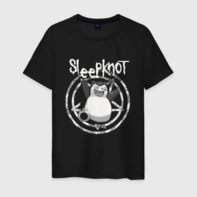 Мужская футболка хлопок с принтом Sleepknot в Кировске, 100% хлопок | прямой крой, круглый вырез горловины, длина до линии бедер, слегка спущенное плечо. | 