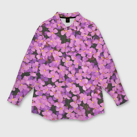Мужская рубашка oversize 3D с принтом Сиреневые цветы сирени   цветочный паттерн в Белгороде,  |  | Тематика изображения на принте: 