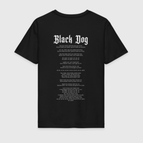 Мужская футболка хлопок с принтом Led Zeppelin Black dog в Кировске, 100% хлопок | прямой крой, круглый вырез горловины, длина до линии бедер, слегка спущенное плечо. | 
