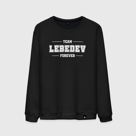 Мужской свитшот хлопок с принтом Team Lebedev forever   фамилия на латинице в городе Новоалтайск, 100% хлопок |  | 