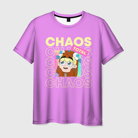 Мужская футболка 3D с принтом Chaos 2x2 , 100% полиэфир | прямой крой, круглый вырез горловины, длина до линии бедер | 
