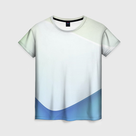 Женская футболка 3D с принтом Пастель из трёх цветов в Санкт-Петербурге, 100% полиэфир ( синтетическое хлопкоподобное полотно) | прямой крой, круглый вырез горловины, длина до линии бедер | 