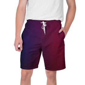 Мужские шорты 3D с принтом Столкновение двух цветов ,  полиэстер 100% | прямой крой, два кармана без застежек по бокам. Мягкая трикотажная резинка на поясе, внутри которой широкие завязки. Длина чуть выше колен | 