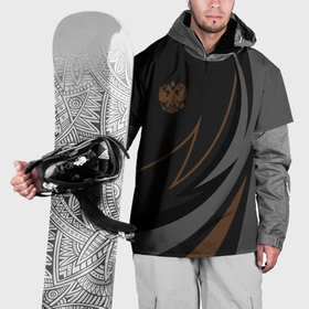 Накидка на куртку 3D с принтом Россия герб в Тюмени, 100% полиэстер |  | 