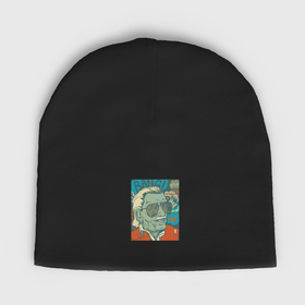 Мужская шапка демисезонная с принтом Stan Lee bang в Кировске,  |  | Тематика изображения на принте: 
