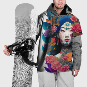 Накидка на куртку 3D с принтом Japan style   tattoo   art в Санкт-Петербурге, 100% полиэстер |  | 