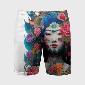 Мужские шорты спортивные с принтом Japan style   tattoo   art в Санкт-Петербурге,  |  | 
