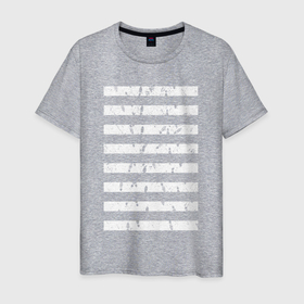 Мужская футболка хлопок с принтом Пешеходная зебра минимализм в Курске, 100% хлопок | прямой крой, круглый вырез горловины, длина до линии бедер, слегка спущенное плечо. | 