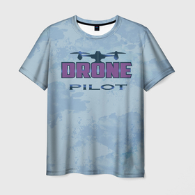 Мужская футболка 3D с принтом Drone pilot 2.0 в Белгороде, 100% полиэфир | прямой крой, круглый вырез горловины, длина до линии бедер | 