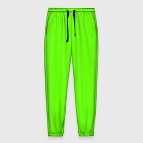 Мужские брюки 3D с принтом Кислотный зеленый , 100% полиэстер | манжеты по низу, эластичный пояс регулируется шнурком, по бокам два кармана без застежек, внутренняя часть кармана из мелкой сетки | 