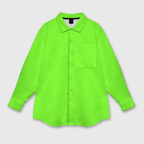 Мужская рубашка oversize 3D с принтом Кислотный зеленый в Курске,  |  | 