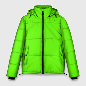 Мужская зимняя куртка 3D с принтом Кислотный зеленый в Тюмени, верх — 100% полиэстер; подкладка — 100% полиэстер; утеплитель — 100% полиэстер | длина ниже бедра, свободный силуэт Оверсайз. Есть воротник-стойка, отстегивающийся капюшон и ветрозащитная планка. 

Боковые карманы с листочкой на кнопках и внутренний карман на молнии. | 