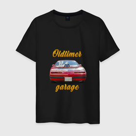 Мужская футболка хлопок с принтом Ретро автомобиль Pontiac Firebird в Кировске, 100% хлопок | прямой крой, круглый вырез горловины, длина до линии бедер, слегка спущенное плечо. | 
