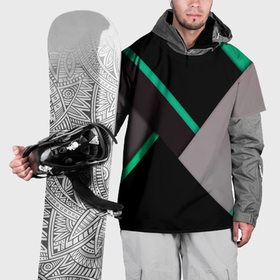 Накидка на куртку 3D с принтом Спортивная геометрия линии в Тюмени, 100% полиэстер |  | 