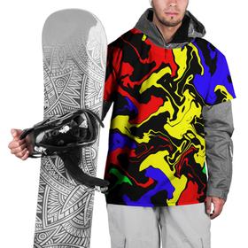 Накидка на куртку 3D с принтом Разводы цветных красок в Санкт-Петербурге, 100% полиэстер |  | Тематика изображения на принте: 