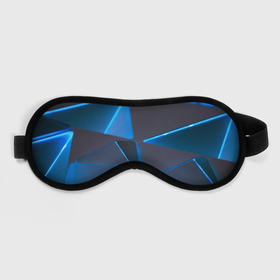 Маска для сна 3D с принтом Неоновые грани абстракции в городе Новоалтайск, внешний слой — 100% полиэфир, внутренний слой — 100% хлопок, между ними — поролон |  | 