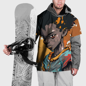 Накидка на куртку 3D с принтом Shota Aizawa в Екатеринбурге, 100% полиэстер |  | 