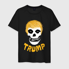 Мужская футболка хлопок с принтом Misfits Trump в Тюмени, 100% хлопок | прямой крой, круглый вырез горловины, длина до линии бедер, слегка спущенное плечо. | 