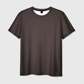 Мужская футболка 3D с принтом Стильный и строгий ромбик в Курске, 100% полиэфир | прямой крой, круглый вырез горловины, длина до линии бедер | 