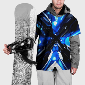 Накидка на куртку 3D с принтом Digital abstract fractal в Тюмени, 100% полиэстер |  | Тематика изображения на принте: 