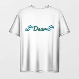 Мужская футболка 3D с принтом Dimash  Dears в Тюмени, 100% полиэфир | прямой крой, круглый вырез горловины, длина до линии бедер | 