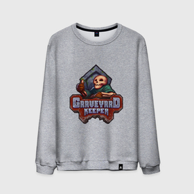 Мужской свитшот хлопок с принтом Graveyard Keeper логотип в городе Новоалтайск, 100% хлопок |  | 