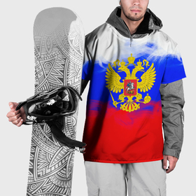 Накидка на куртку 3D с принтом Russia флаг герб в Тюмени, 100% полиэстер |  | 