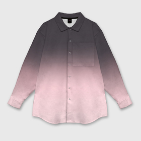 Мужская рубашка oversize 3D с принтом Градиент: от черного к розовому в Екатеринбурге,  |  | 