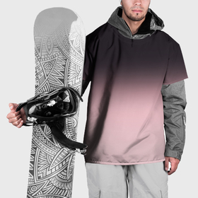 Накидка на куртку 3D с принтом Градиент: от черного к розовому в Екатеринбурге, 100% полиэстер |  | 