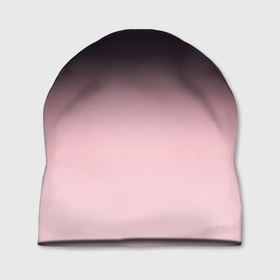 Шапка 3D с принтом Градиент: от черного к розовому в Тюмени, 100% полиэстер | универсальный размер, печать по всей поверхности изделия | 