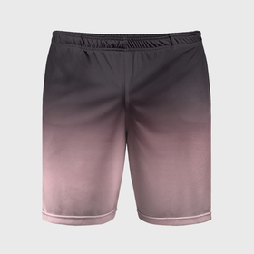 Мужские шорты спортивные с принтом Градиент: от черного к розовому ,  |  | 