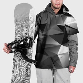 Накидка на куртку 3D с принтом Geometry grey ship в Тюмени, 100% полиэстер |  | Тематика изображения на принте: 