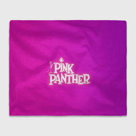 Плед 3D с принтом pink panther в Петрозаводске, 100% полиэстер | закругленные углы, все края обработаны. Ткань не мнется и не растягивается | 
