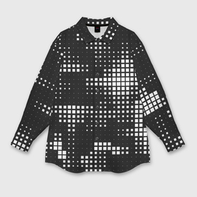 Мужская рубашка oversize 3D с принтом Pixel art   abstraction в Белгороде,  |  | 
