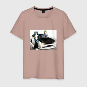 Мужская футболка хлопок с принтом Аниме Сильвия в Тюмени, 100% хлопок | прямой крой, круглый вырез горловины, длина до линии бедер, слегка спущенное плечо. | 