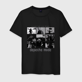Мужская футболка хлопок с принтом Depeche Mode   Never Let Me Down Again в Белгороде, 100% хлопок | прямой крой, круглый вырез горловины, длина до линии бедер, слегка спущенное плечо. | Тематика изображения на принте: 