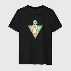 Мужская футболка хлопок с принтом Дух слайма Фальфа   Убивая слизней в Петрозаводске, 100% хлопок | прямой крой, круглый вырез горловины, длина до линии бедер, слегка спущенное плечо. | 