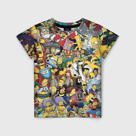 Детская футболка 3D с принтом Simpson