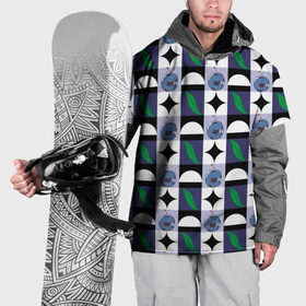 Накидка на куртку 3D с принтом Слива и листок, фрукт пиксель в Тюмени, 100% полиэстер |  | Тематика изображения на принте: 