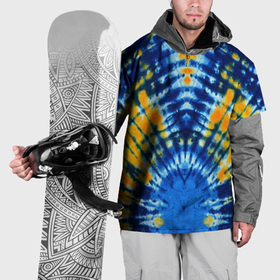 Накидка на куртку 3D с принтом Tie dye стиль хиппи в Курске, 100% полиэстер |  | 
