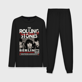 Мужская пижама с лонгсливом хлопок с принтом The Rolling Stones rock ,  |  | 