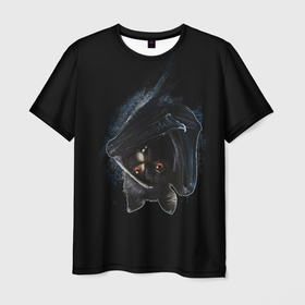 Мужская футболка 3D с принтом Летучая мышь арт в Курске, 100% полиэфир | прямой крой, круглый вырез горловины, длина до линии бедер | 
