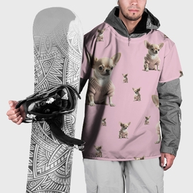 Накидка на куртку 3D с принтом Стиль жизни: чихуахуа в Курске, 100% полиэстер |  | Тематика изображения на принте: 