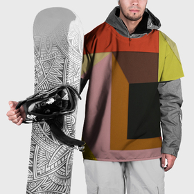 Накидка на куртку 3D с принтом Геометрическое множество разноцветных фигуры в Новосибирске, 100% полиэстер |  | 