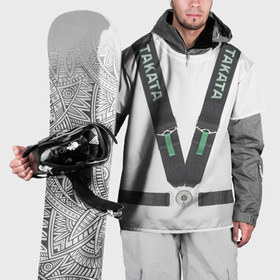 Накидка на куртку 3D с принтом Спортивный ремень безопасности имитация в Екатеринбурге, 100% полиэстер |  | Тематика изображения на принте: 