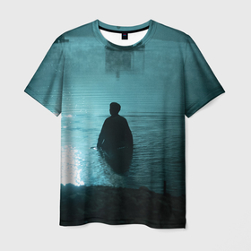 Мужская футболка 3D с принтом Зов ада кореец в воде в Екатеринбурге, 100% полиэфир | прямой крой, круглый вырез горловины, длина до линии бедер | 