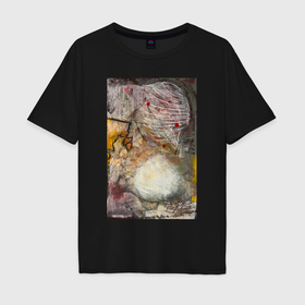 Мужская футболка хлопок Oversize с принтом Autumn в Белгороде, 100% хлопок | свободный крой, круглый ворот, “спинка” длиннее передней части | Тематика изображения на принте: 
