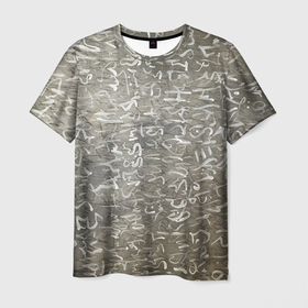 Мужская футболка 3D с принтом An old letter в Петрозаводске, 100% полиэфир | прямой крой, круглый вырез горловины, длина до линии бедер | 