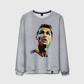 Мужской свитшот хлопок с принтом Ronaldo color в Курске, 100% хлопок |  | 