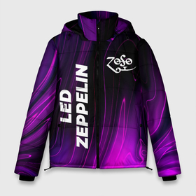 Мужская зимняя куртка 3D с принтом Led Zeppelin violet plasma в Белгороде, верх — 100% полиэстер; подкладка — 100% полиэстер; утеплитель — 100% полиэстер | длина ниже бедра, свободный силуэт Оверсайз. Есть воротник-стойка, отстегивающийся капюшон и ветрозащитная планка. 

Боковые карманы с листочкой на кнопках и внутренний карман на молнии. | 
